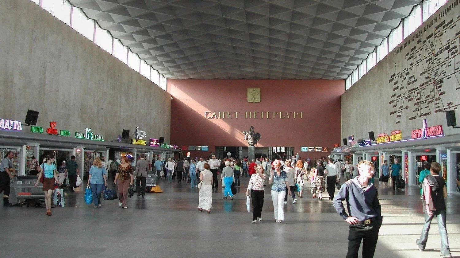 Московский вокзал Санкт-Петербург внутри